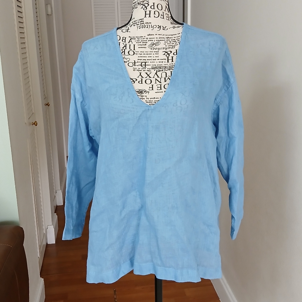 CP SHADES 100% LINEN TOP
